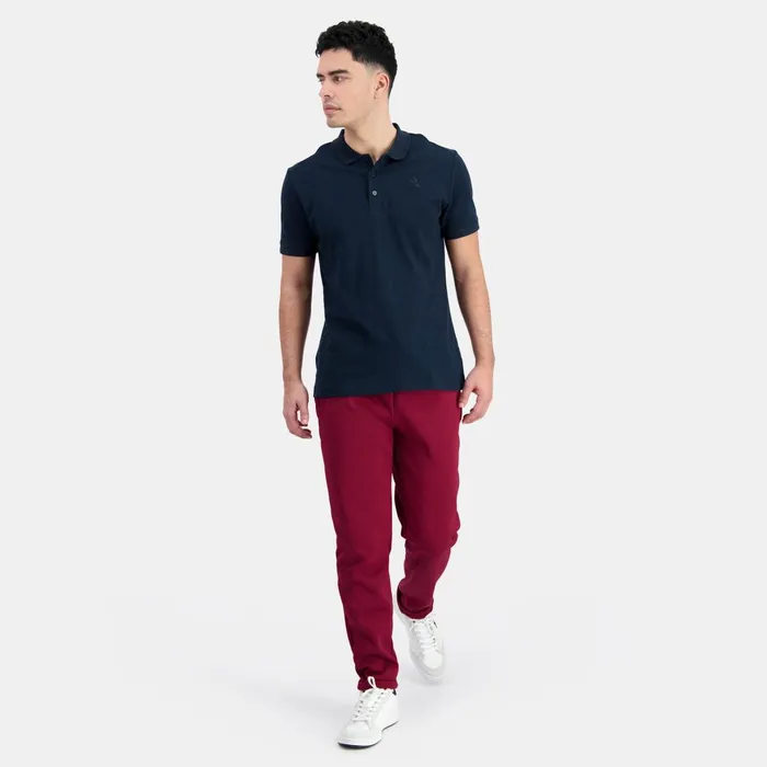 Men Le Coq Sportif Polos Shirts Ton Sur Ton Polo Shirt En Jersey Piqu Coton Dark Velvet Men Le Coq Sportif Polos Shirts Ton Sur Ton Polo Shirt En Jersey Piqu Coton Dark Velvet