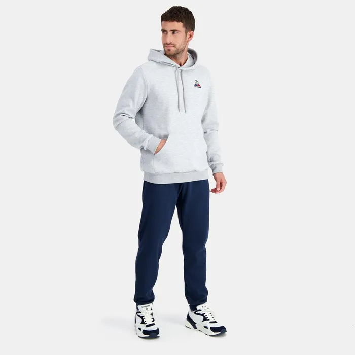 Men Le Coq Sportif Sweatshirts Essentiels Hoodie Gris Chin Clair Men Le Coq Sportif Sweatshirts Essentiels Hoodie Gris Chin Clair