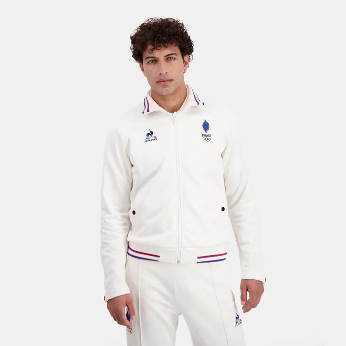 Men Le Coq Sportif Sweatshirts France039s Olympic Team ZipUp Sweatshirtshirt