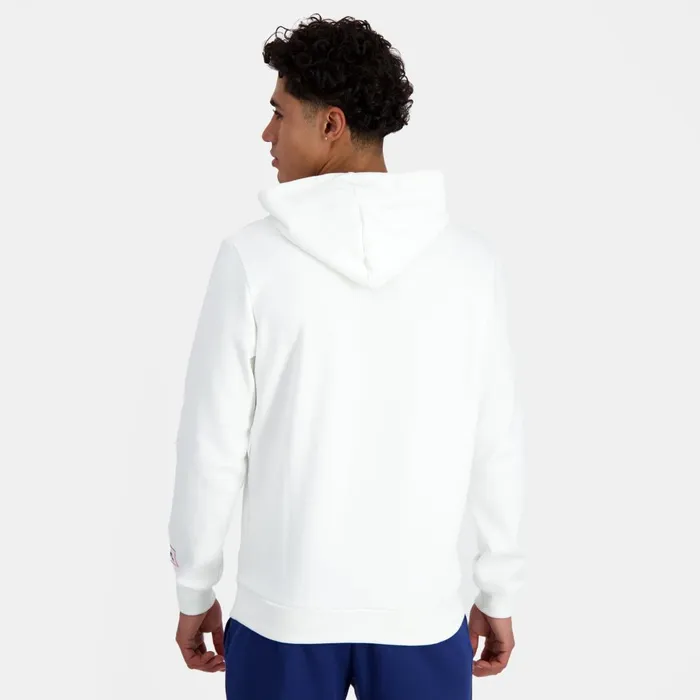 Men Le Coq Sportif Sweatshirts Paris 2024 Hoodie Marshmallow