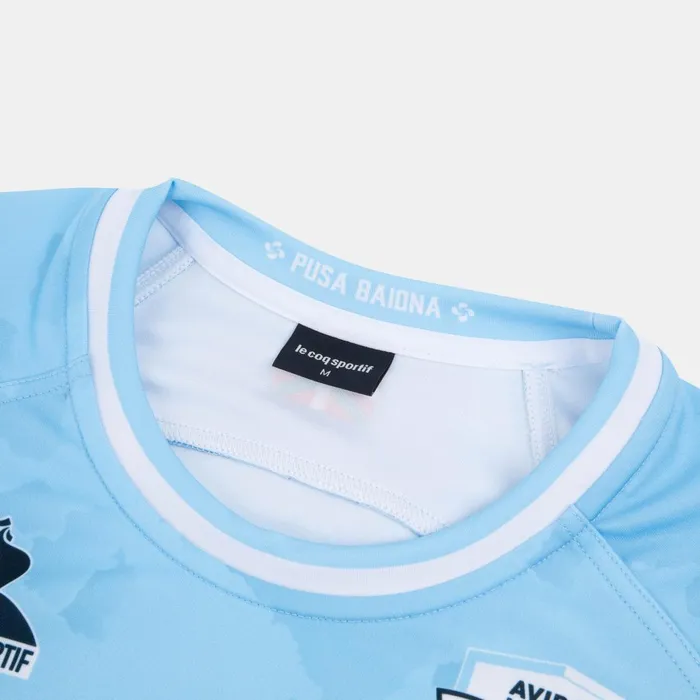 Men Le Coq Sportif Tshirts And Tops Aviron Bayonnais 8211 Match Outfit TShirt Fly Bluenew Optical White