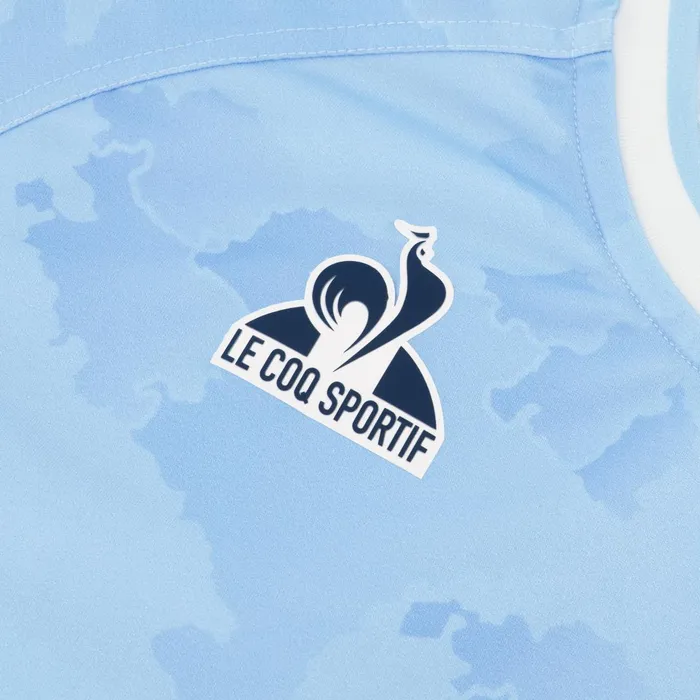 Men Le Coq Sportif Tshirts And Tops Aviron Bayonnais 8211 Match Outfit TShirt Fly Bluenew Optical White