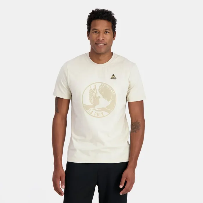Men Le Coq Sportif Tshirts And Tops TShirt Motif La Paix Peyote