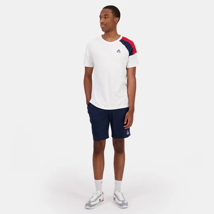 Men Le Coq Sportif Tshirts And Tops Tricolore Tshirt Homme New Optical White