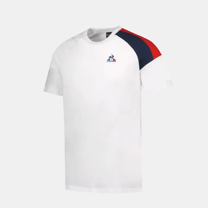 Men Le Coq Sportif Tshirts And Tops Tricolore Tshirt Homme New Optical White