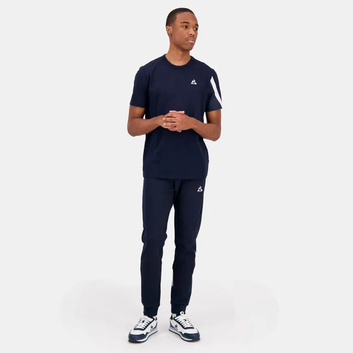Men Le Coq Sportif Trousers And Joggers Hritage Pantalon Slim Bleu Marine Homme
