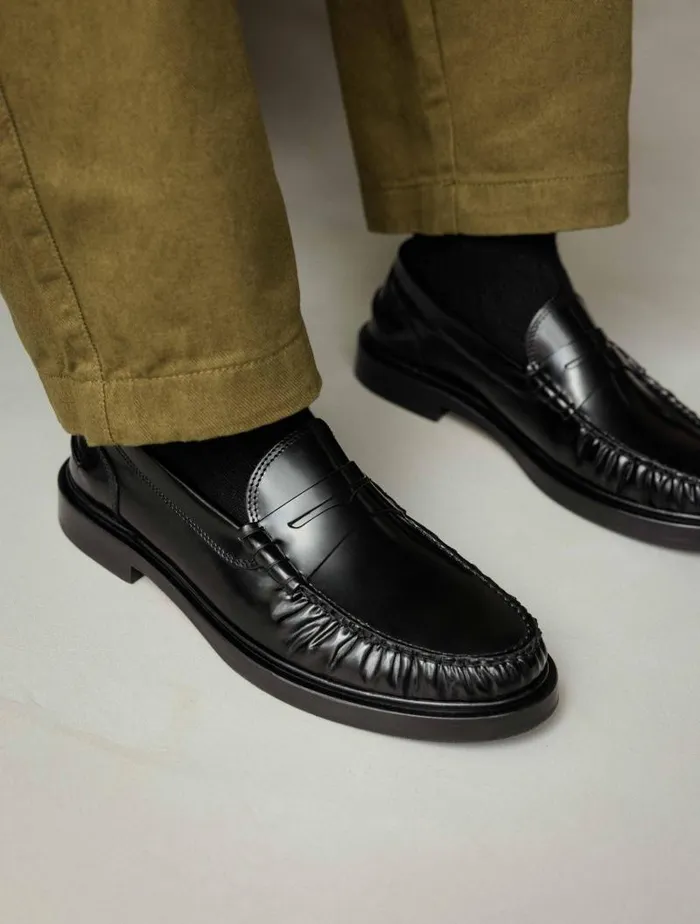 Men Loafers Bobbies Allen Siyah Black