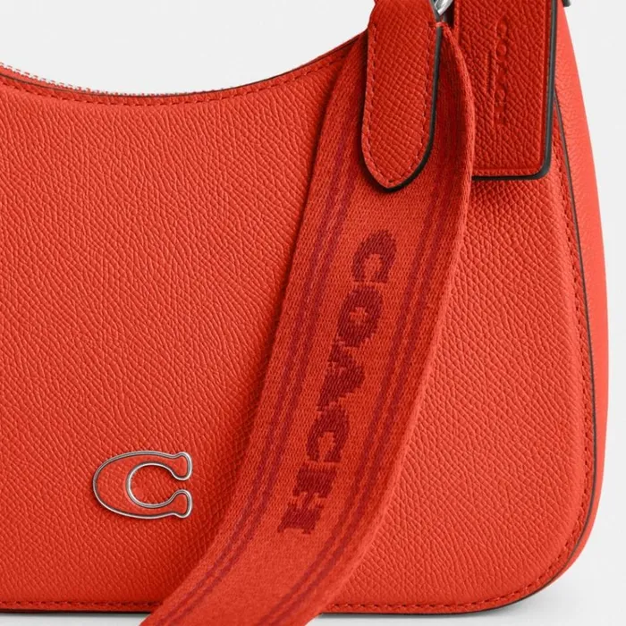 Men Messenger and Crossbody Coach Hobo Crossbody With Signature Canvas Detail Sun Orange Men Messenger and Crossbody Coach Hobo Crossbody With Signature Canvas Detail Sun Orange