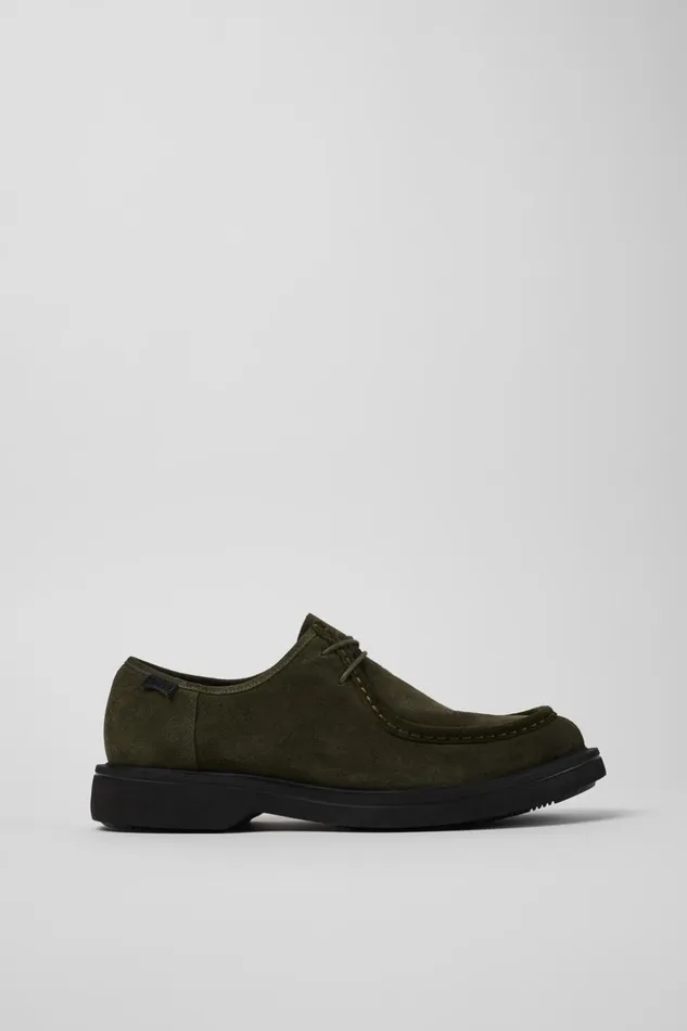 Men Norman Green Nubuck Shoes Camper Formal Shoes Men Norman Green Nubuck Shoes Camper Formal Shoes