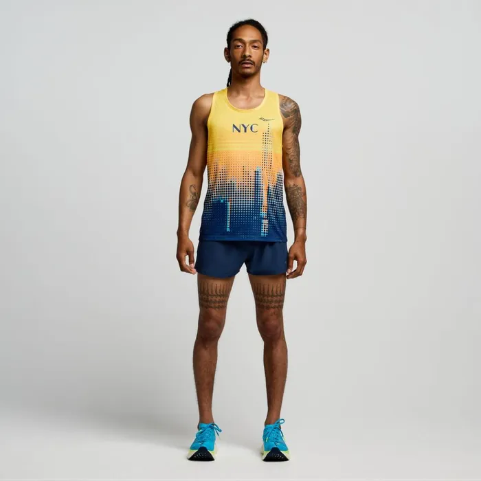 Men Nyc Stopwatch Graphic Singlet New York 2024 Saucony Tops