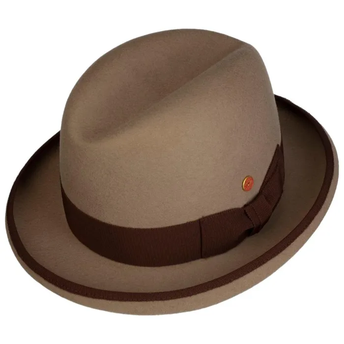Men Occassion Hats Mayser Homburger Felt Hat Dark Blue Men Occassion Hats Mayser Homburger Felt Hat Dark Blue