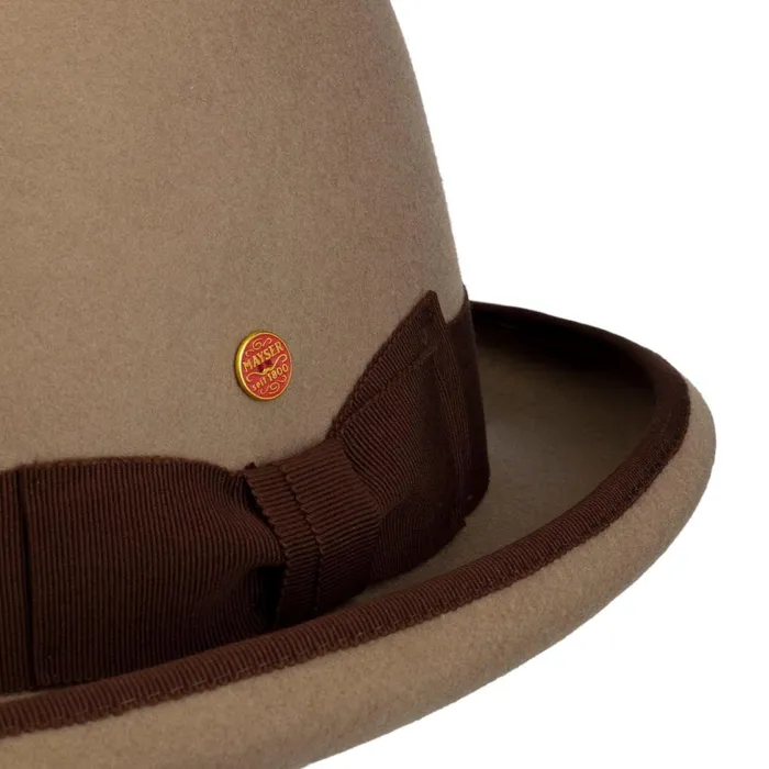 Men Occassion Hats Mayser Homburger Felt Hat Dark Blue Men Occassion Hats Mayser Homburger Felt Hat Dark Blue