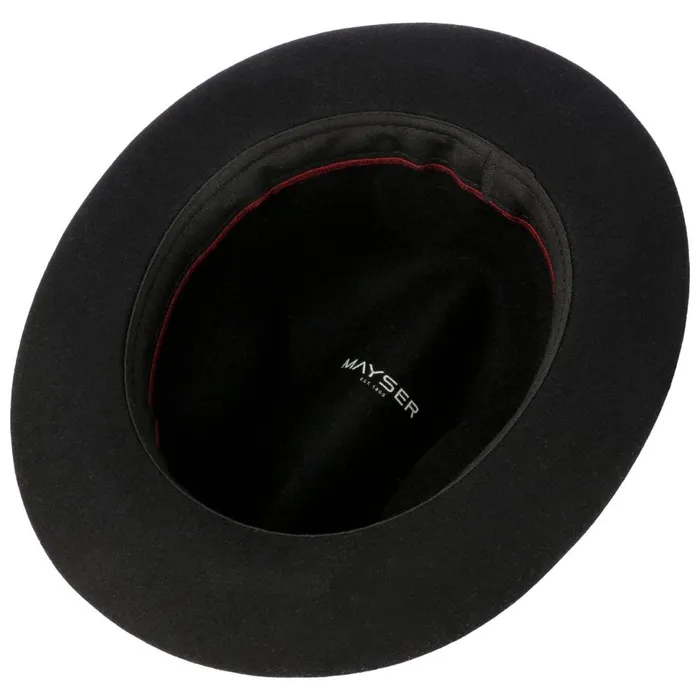 Men Occassion Hats Mayser Homburger Felt Hat Dark Blue Men Occassion Hats Mayser Homburger Felt Hat Dark Blue
