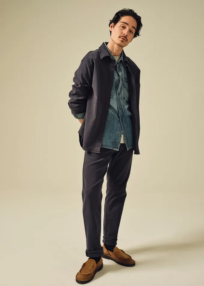Men Pants Citizens Of Humanity Adler Slim French Terry In Night Flight