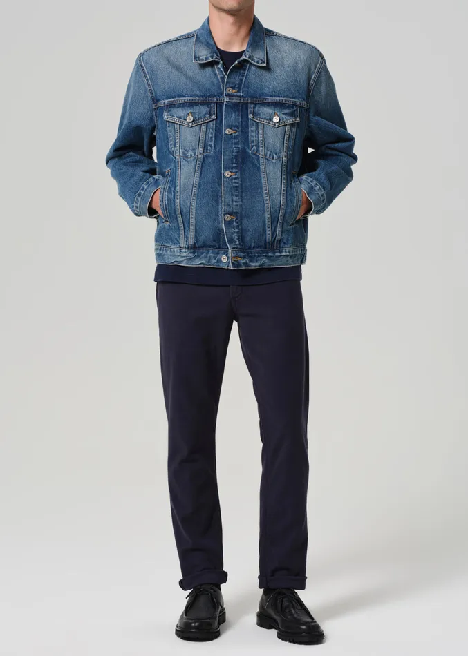 Men Pants Citizens Of Humanity Adler Slim French Terry In Night Flight