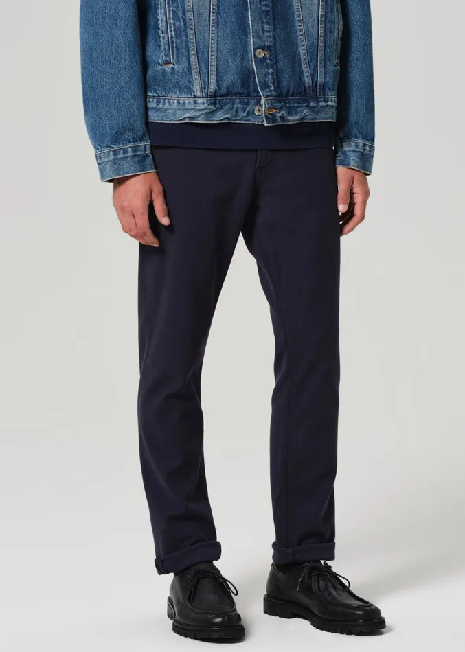 Men Pants Citizens Of Humanity Adler Slim French Terry In Night Flight