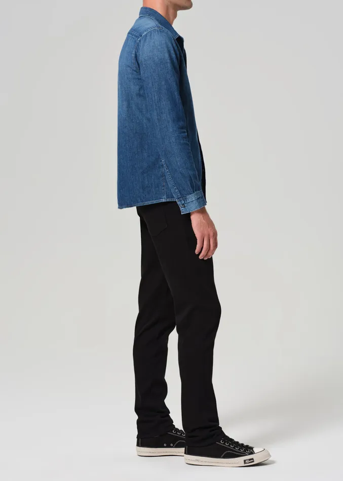 Men Pants Citizens Of Humanity Adler Slim Soft Weft In Black
