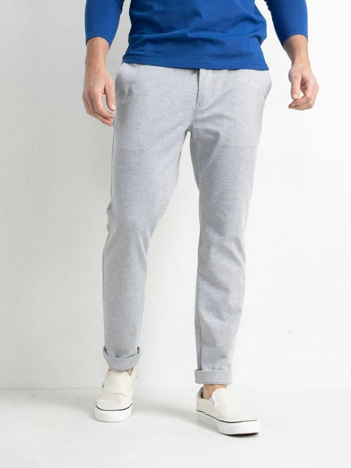 Men Pants Petrol Industries Comfortable Chinos Silver Grey Melee