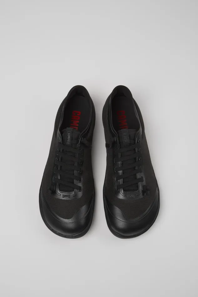 Men Peu Black Textile Shoes Camper Casual Shoes Men Peu Black Textile Shoes Camper Casual Shoes