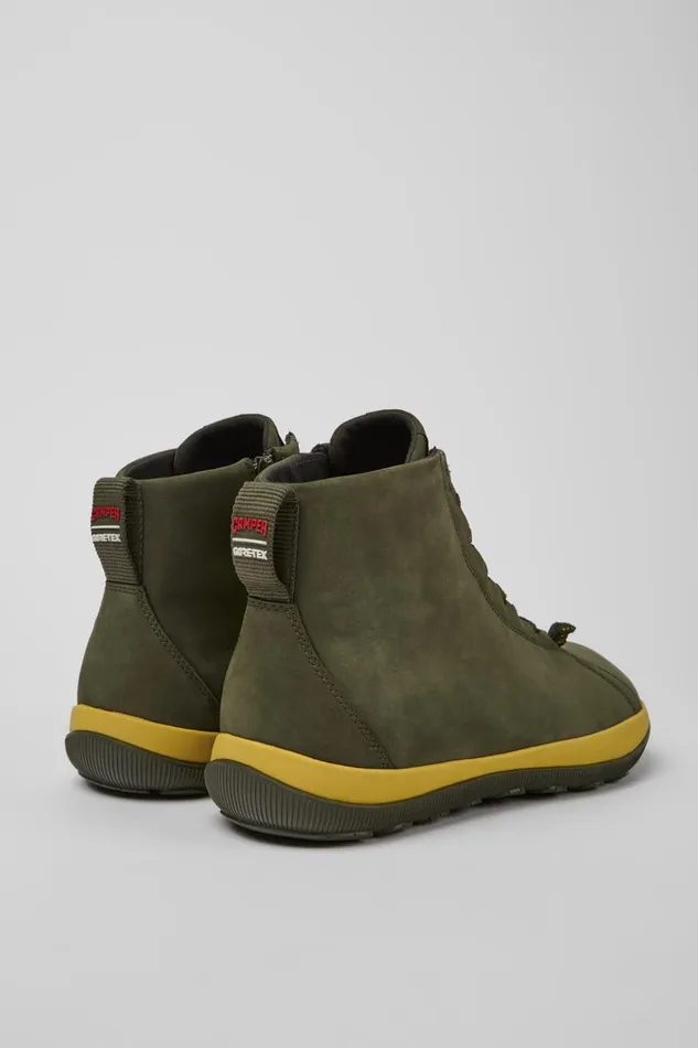 Men Peu Pista GORETEX Green Nubuck Ankle Boots Camper Ankle Boots Men Peu Pista GORETEX Green Nubuck Ankle Boots Camper Ankle Boots