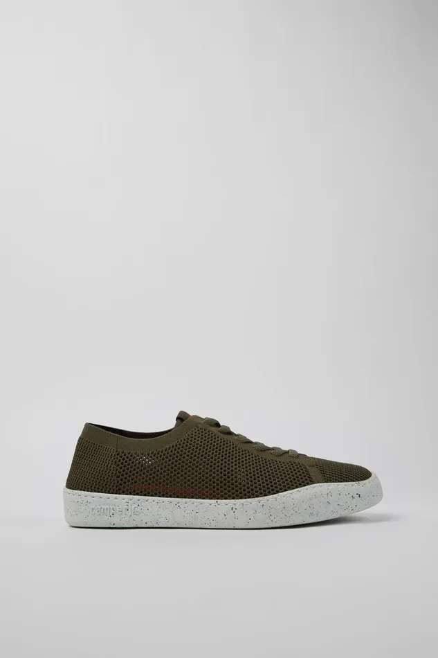 Men Peu Touring Green Textile Sneakers Camper Non Leather Shoes Men Peu Touring Green Textile Sneakers Camper Non Leather Shoes
