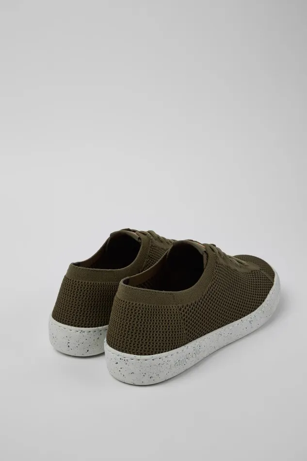 Men Peu Touring Green Textile Sneakers Camper Non Leather Shoes Men Peu Touring Green Textile Sneakers Camper Non Leather Shoes