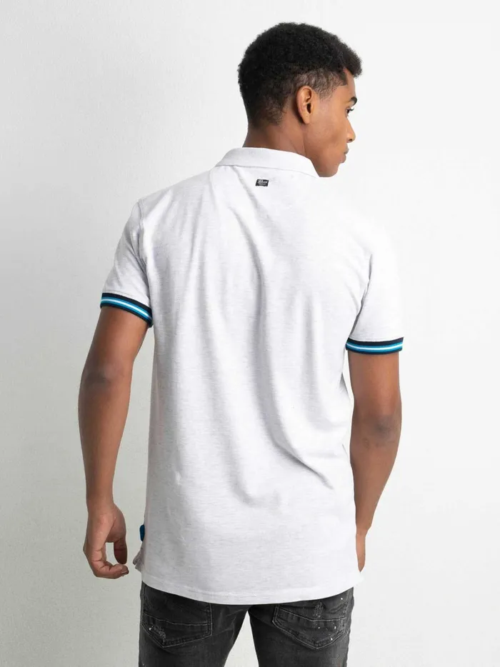 Men Polo Shirts Petrol Industries Classic Polo Shirt Silver Grey Melee