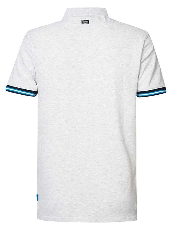 Men Polo Shirts Petrol Industries Classic Polo Shirt Silver Grey Melee