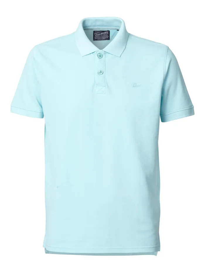 Men Polo Shirts Petrol Industries Polo Basic Essentials Tanager Turquoise