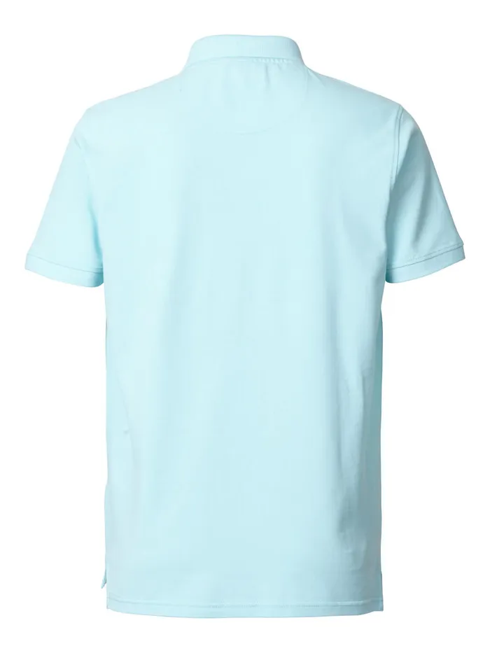 Men Polo Shirts Petrol Industries Polo Basic Essentials Tanager Turquoise