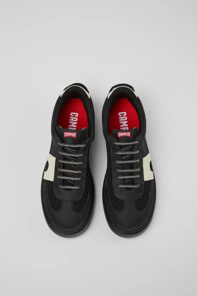 Men Runner K21 Sorona Black Textile Sneakers Camper Sneakers Men Runner K21 Sorona Black Textile Sneakers Camper Sneakers