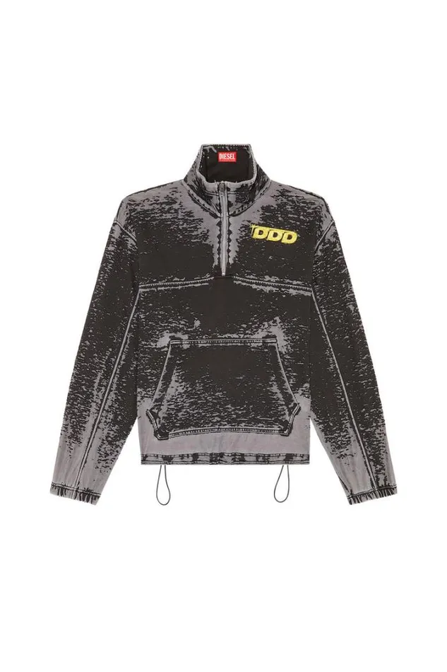 Men SAlute Black Diesel Sweaters Men SAlute Black Diesel Sweaters