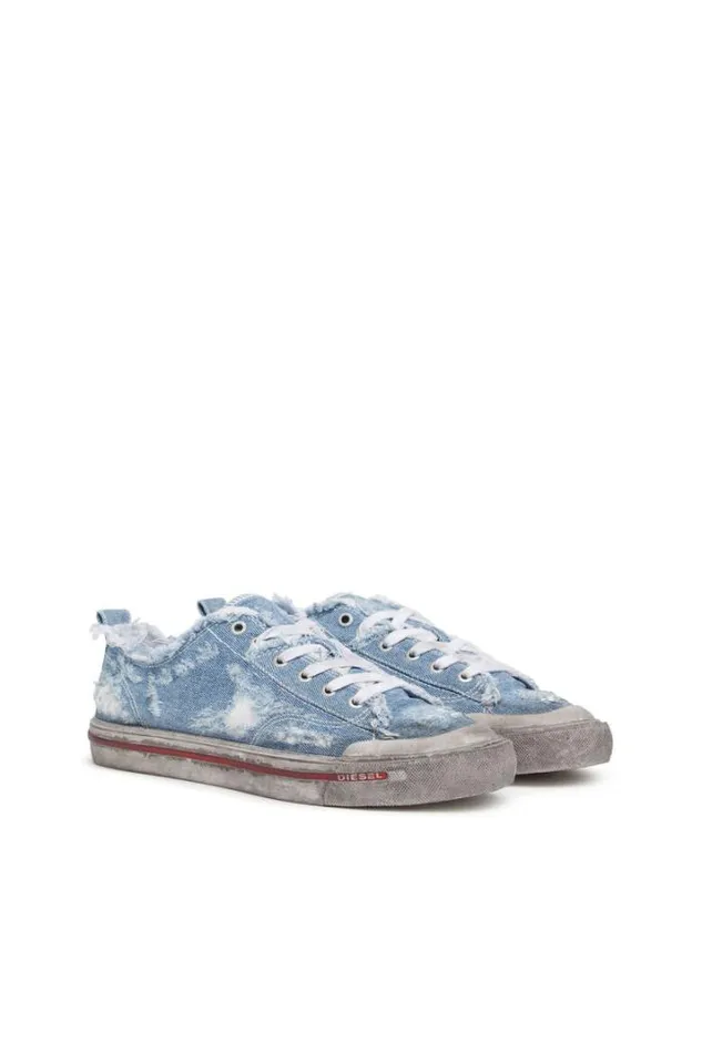 Men SAthos Low Blue Diesel Sneakers Men SAthos Low Blue Diesel Sneakers