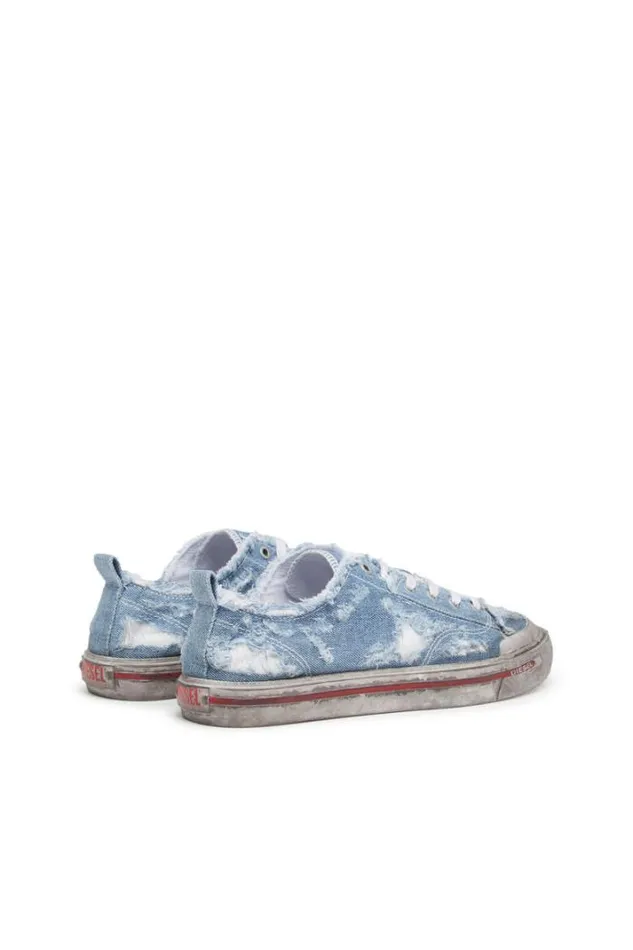 Men SAthos Low Blue Diesel Sneakers Men SAthos Low Blue Diesel Sneakers