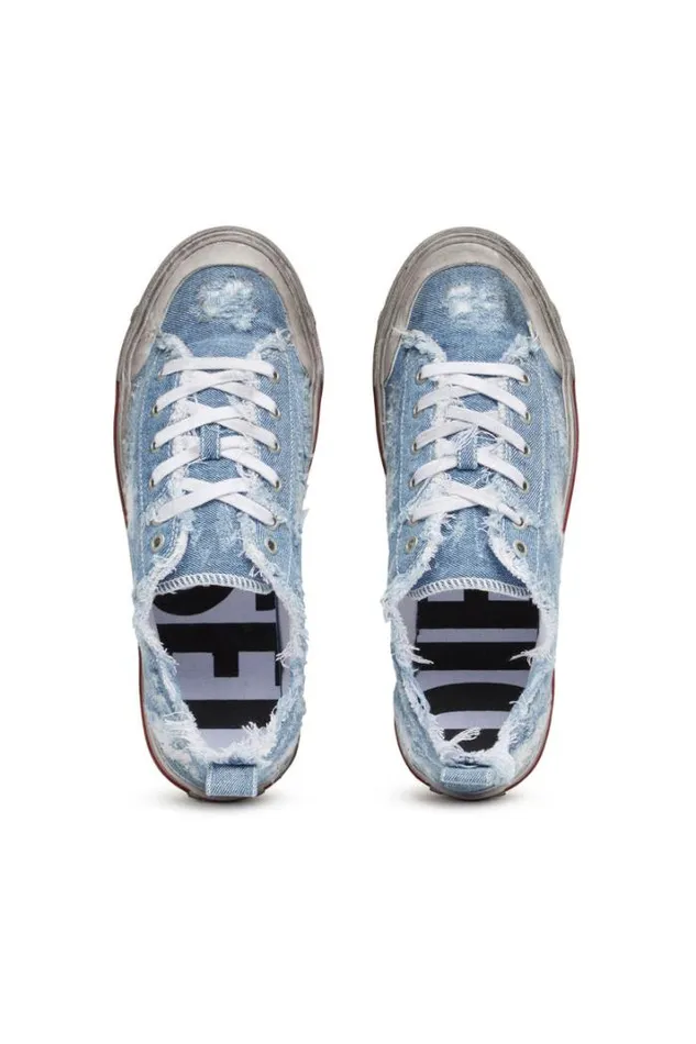 Men SAthos Low Blue Diesel Sneakers Men SAthos Low Blue Diesel Sneakers