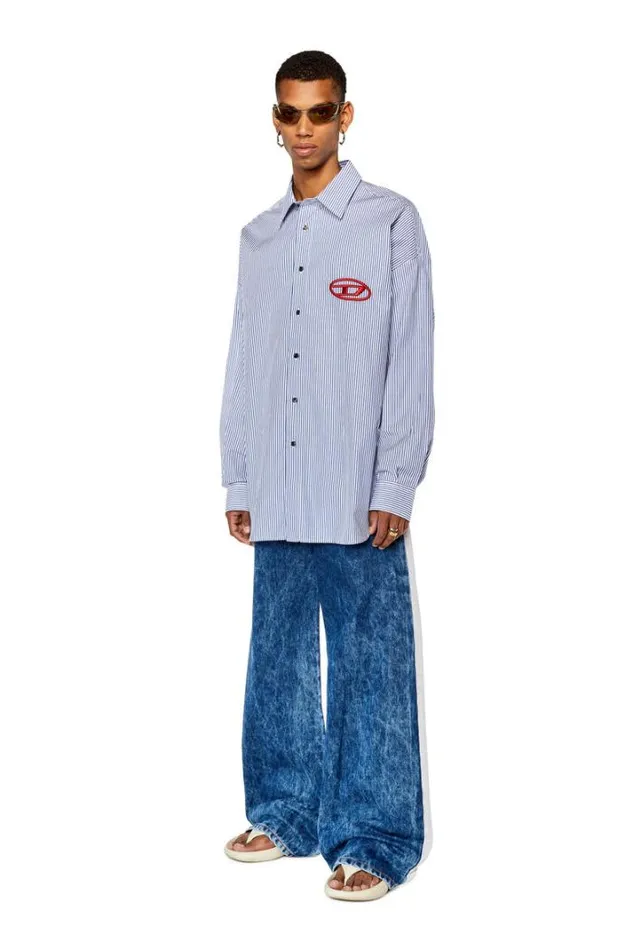 Men SDouber Blue Diesel Shirts