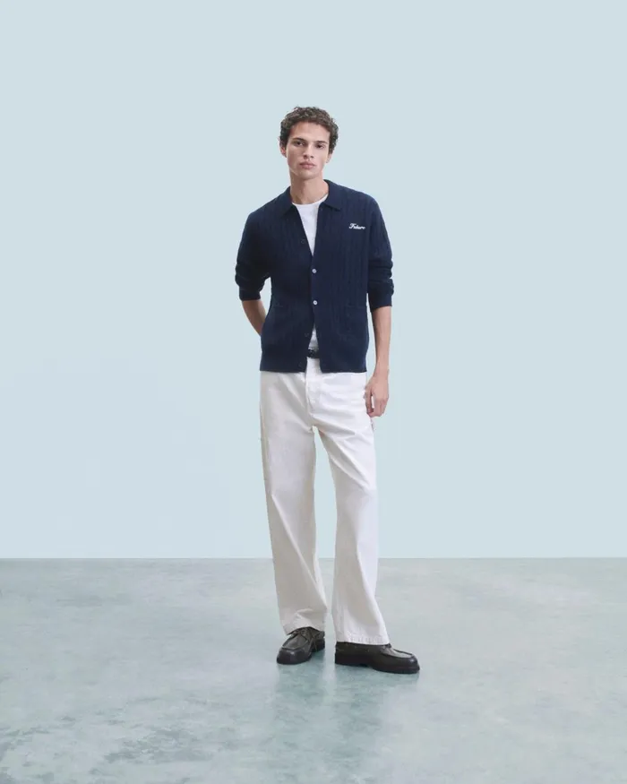 Men Shirts and TShirts From Future Long Sleeve Shirt Navy
