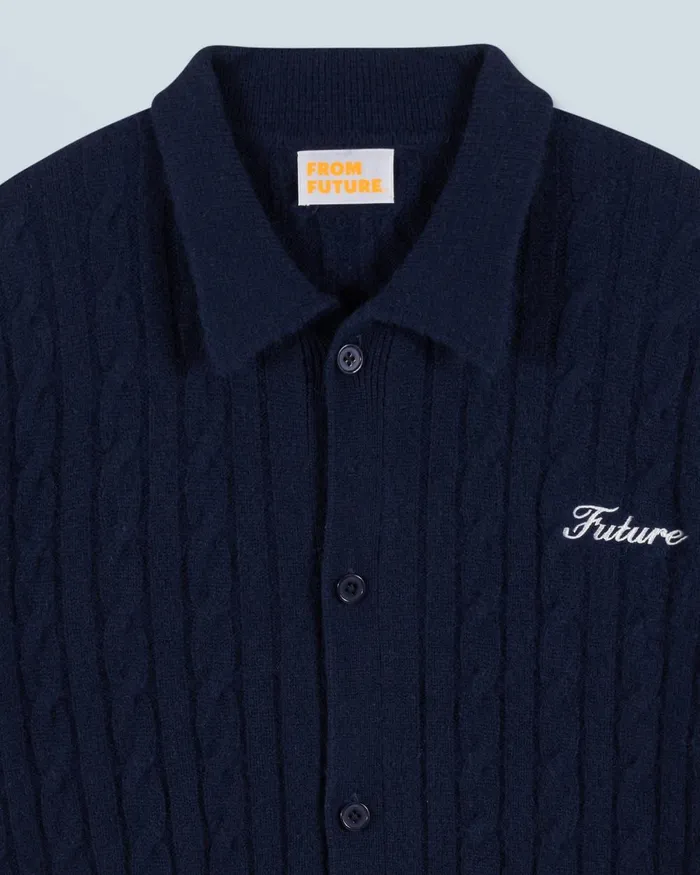 Men Shirts and TShirts From Future Long Sleeve Shirt Navy