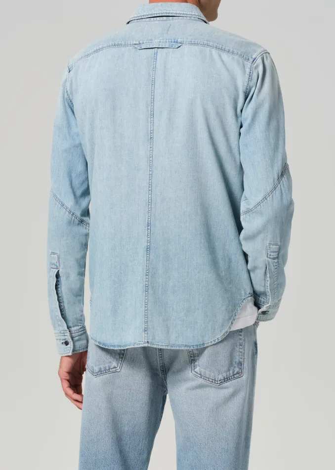 Men Shirts Citizens Of Humanity Cairo Utility Shirt In Tempo