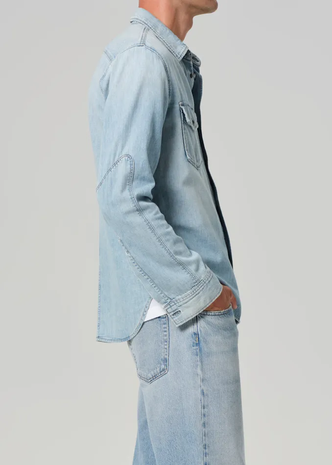 Men Shirts Citizens Of Humanity Cairo Utility Shirt In Tempo