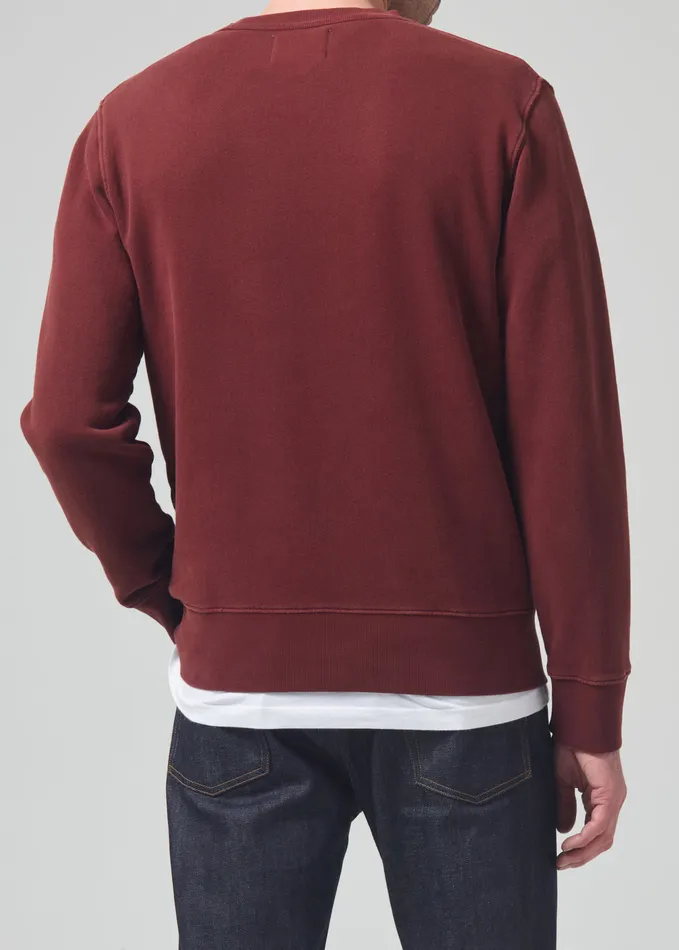 Men Shirts Citizens Of Humanity Vintage Crewneck Sweatshirt In Smoked Hazel