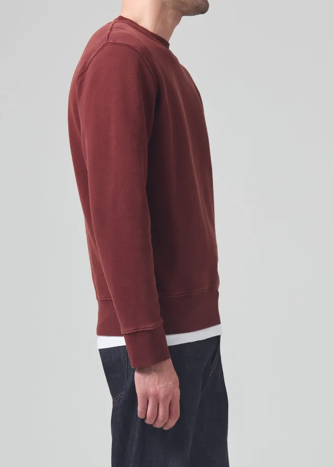Men Shirts Citizens Of Humanity Vintage Crewneck Sweatshirt In Smoked Hazel