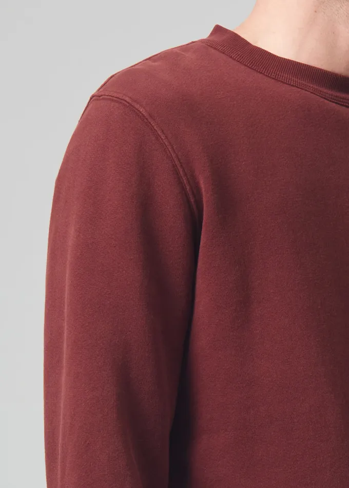 Men Shirts Citizens Of Humanity Vintage Crewneck Sweatshirt In Smoked Hazel