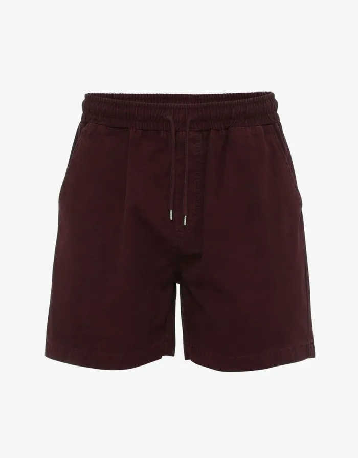 Men Shorts Colorful Standard Organic Twill Shorts Oxblood Red