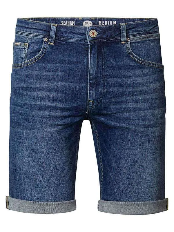 Men Shorts Petrol Industries Seaham Denim Shorts Medium Blue