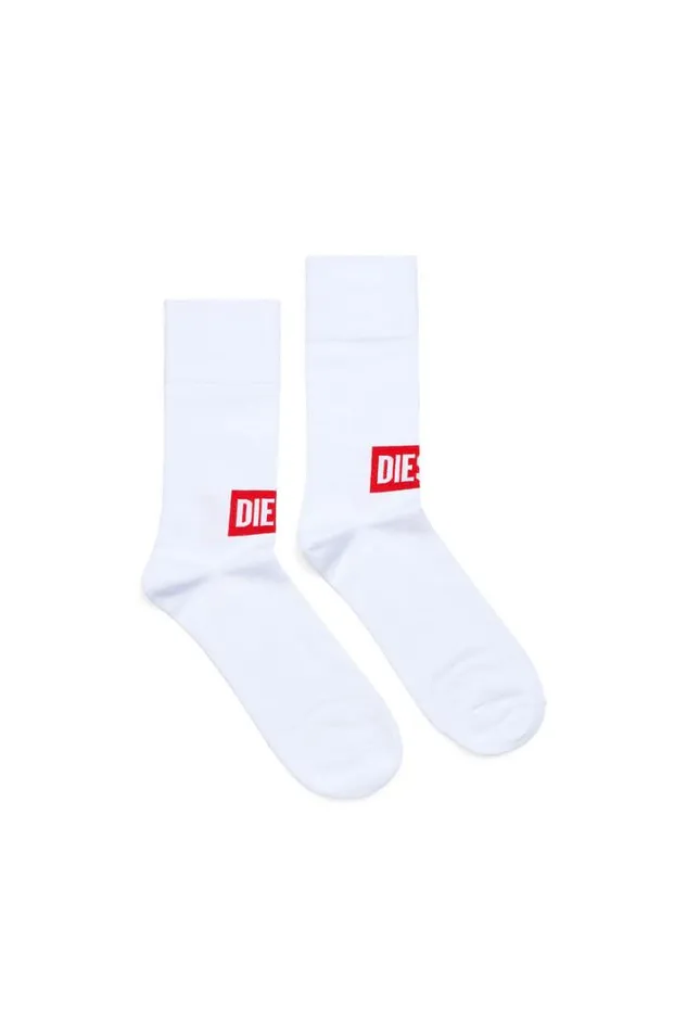 Men SkmRay White Diesel Socks