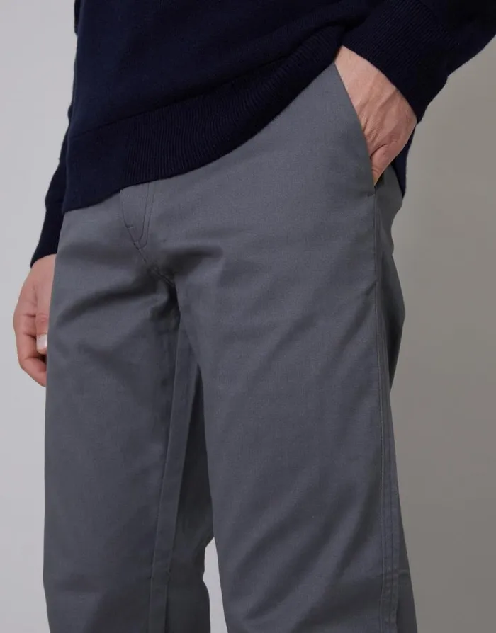 Men Slate Regular Fit Chino Trousers Threadbare Chinos Men Slate Regular Fit Chino Trousers Threadbare Chinos