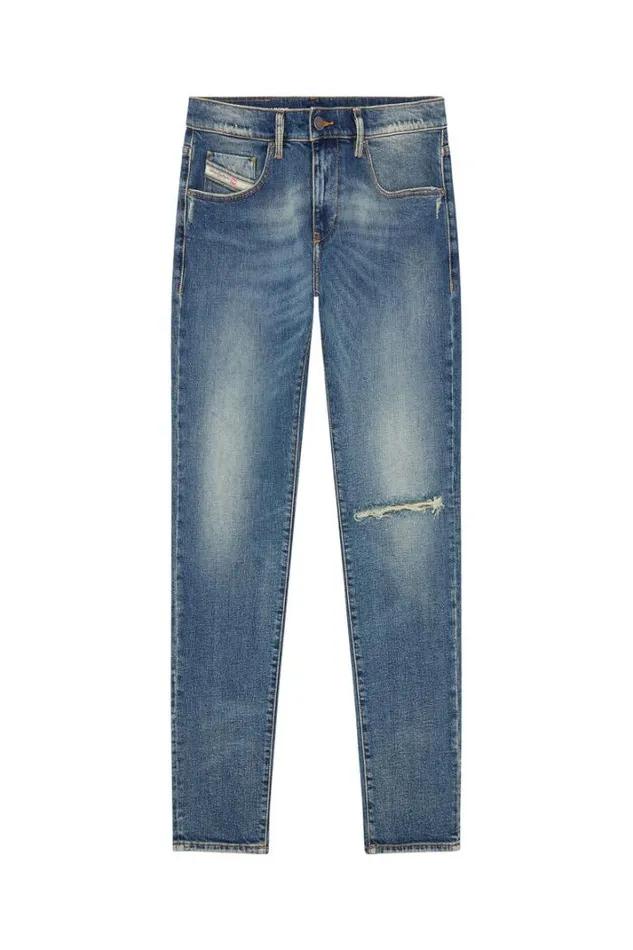 Men Slim Jeans 2019 DStrukt 007m5 Medium Blue Diesel Slim Men Slim Jeans 2019 DStrukt 007m5 Medium Blue Diesel Slim