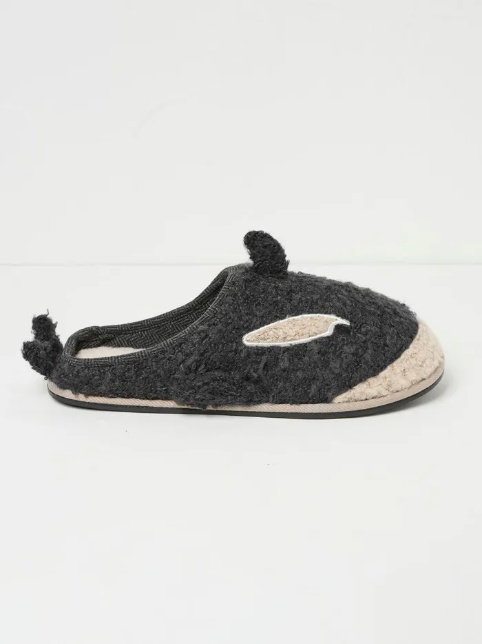 Men Slippers Fat Face Kev Grey Kev Killer Whale Slippers