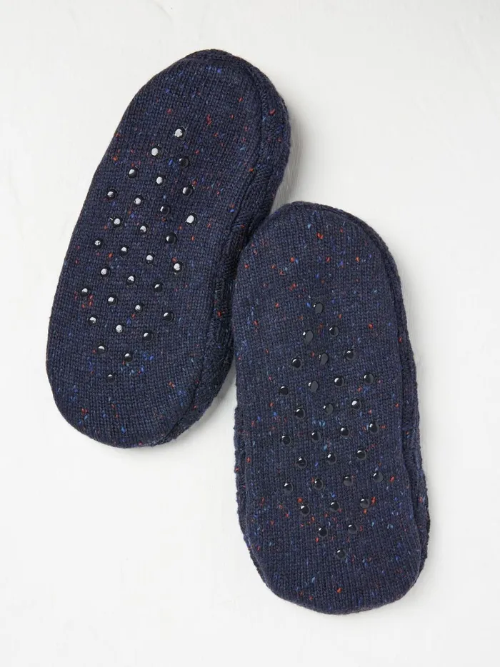 Men Socks Fat Face Blue Navy Bee Daisy Socks 1 Pack